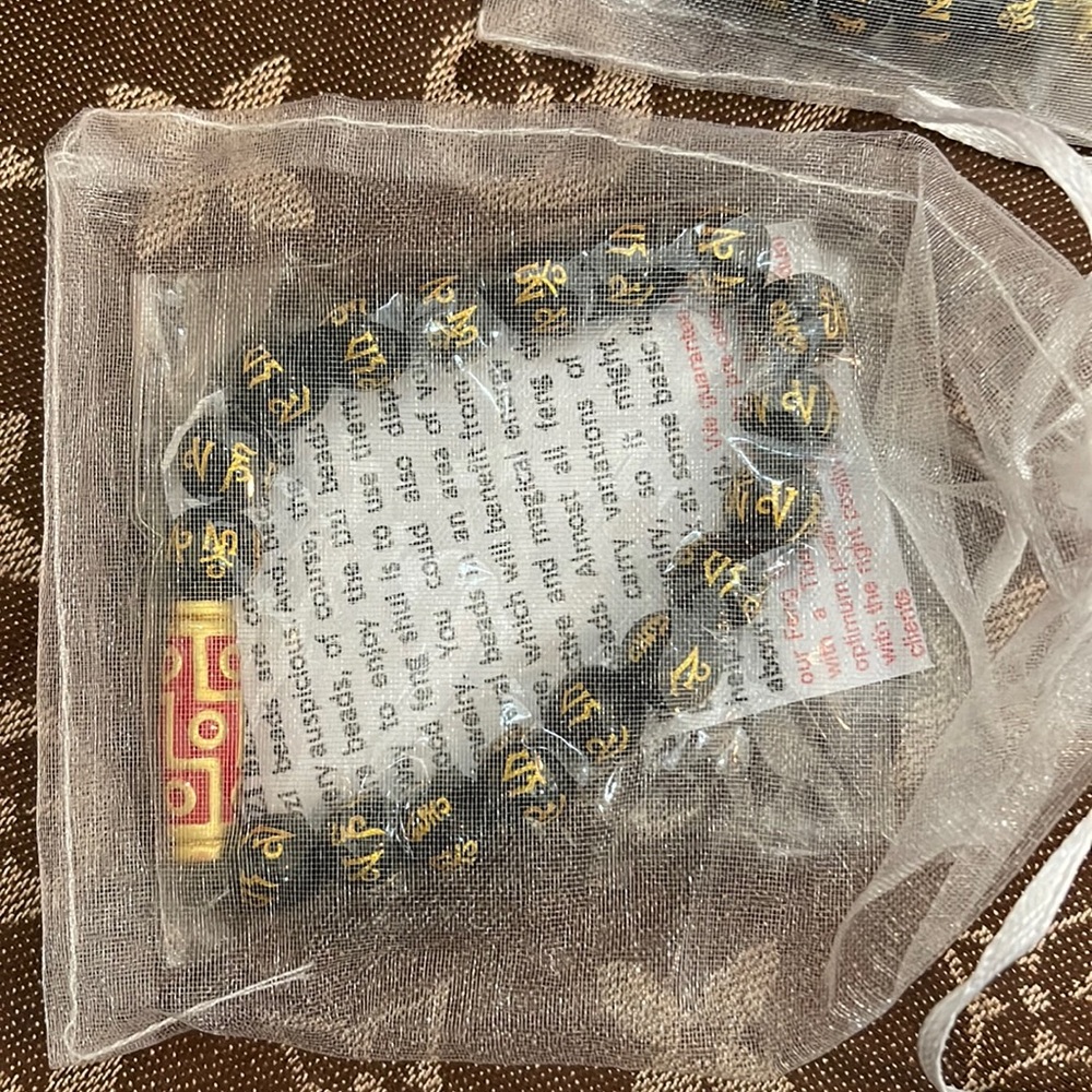 Dzi Beads Charm Bracelet
